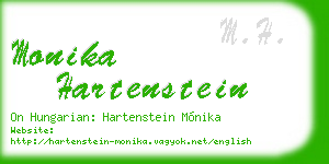 monika hartenstein business card