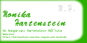 monika hartenstein business card